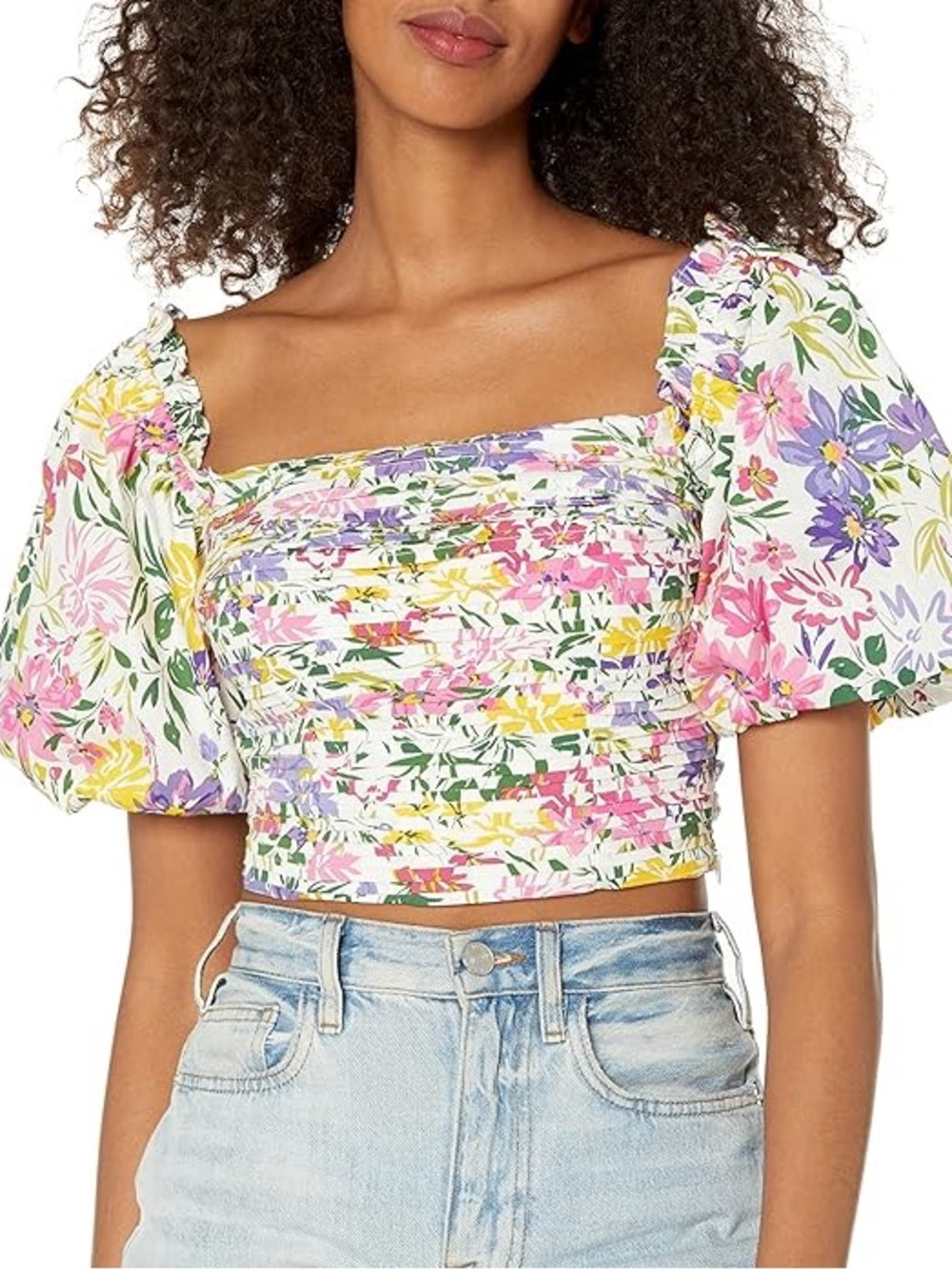 NWOT- ASTR THE LABEL the Lin Top Floral Print